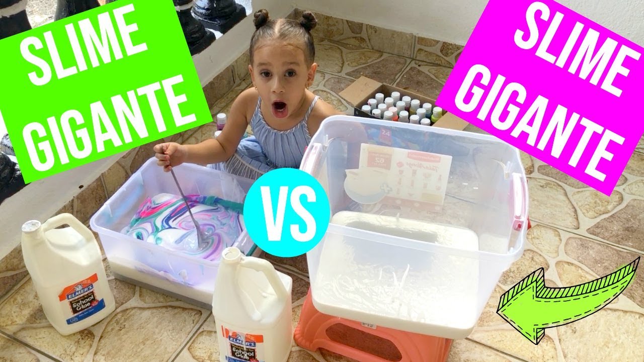 Slime GIGANTE 🆚 SLIME Gigante | GUERRA de SLIME 💦 (ft. Nabila