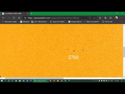 Solar Cycle 24 sunspot and solar activity news April 27th 2020