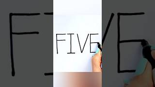 Write FIVE ✏️ Big F-I-V-E + Number 5 for Kids | Number Words