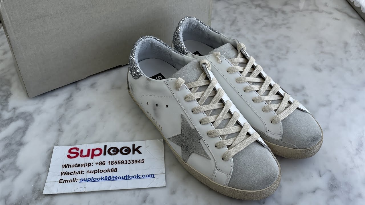 Golden Goose Super Star White Dark Grey Glitter Review 