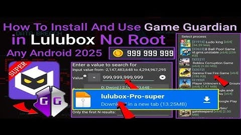 How To Install And Use Game Guardian In Lulubox VIP No Root Any Android || 2025