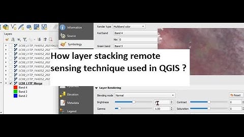 How layer stacking remote sensing technique used in QGIS | Layer stacking | #qgis #Landsat8 #merge