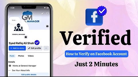 How to Verify Facebook Account or Page with Blue Badge on Facebook Profile or Page 2024