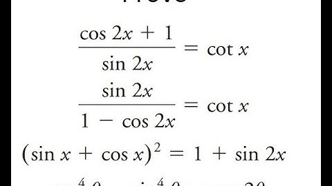 Grade 12 Advanced Functions - Proving Trig Identity (ch 7.4)