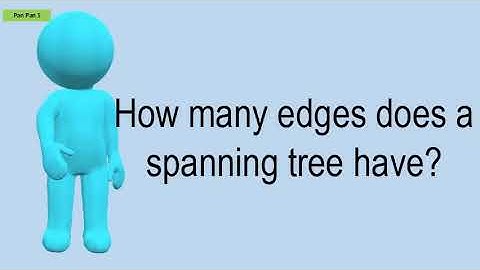 How Many Edges Does A Spanning Tree Have?