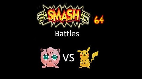 Super Smash Bros 64 Battles #146: Jigglypuff vs Pikachu