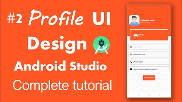 #2 Profile UI Design in Android Studio create by using google Material design [2021]