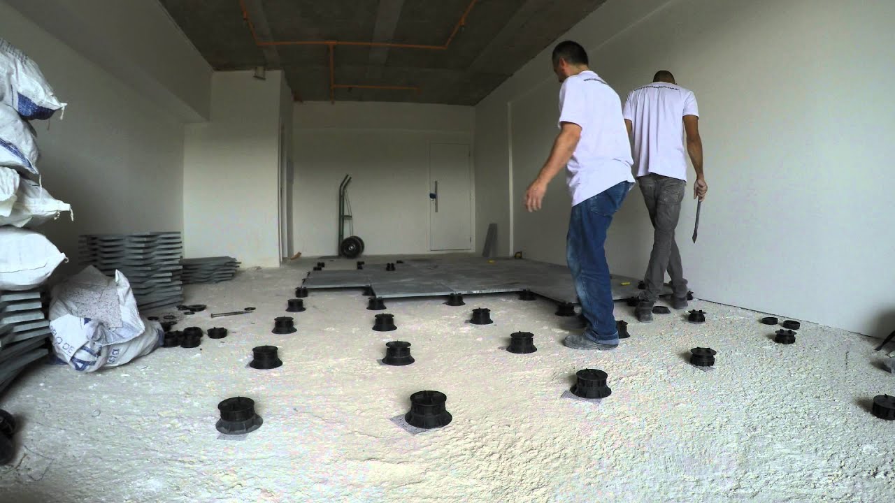Montagem de Piso Elevado - YouTube