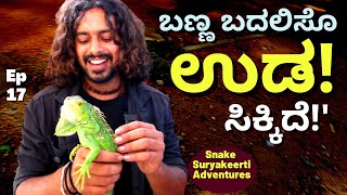 "ಬಣ್ಣ ಬದಲಿಸೊ ಉಡ! ಎಷ್ಟು ಕಷ್ಟಪಟ್ಟು ಹಿಡಿದ್ರು ನೋಡಿ!E17-Snake Shyam-Suryakeerthi-Kalamadhyam-#param