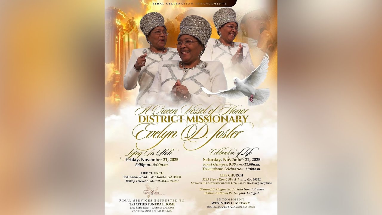 Celebrating The Life Of District Missionary Evelyn D. Foster