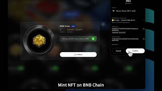 Mint satUSD with wBNB &amp; Claim BNB NFT | River Mart Tutorial
