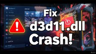 How to fix d3d11 dll game &amp; program crashes on Windows 11