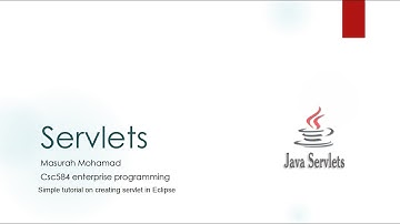 CSC584 Lecture 3 Servlets in Eclipse setting and test
