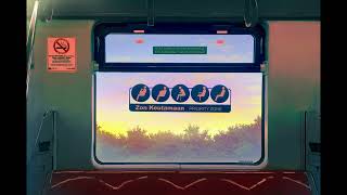 Train Interior Window anime background artwork digital painting