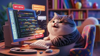 🌙 Cat’s Coding Competition Triumph: Success After Late-Night Efforts!🐱#aicat #cat #catstory #aicats