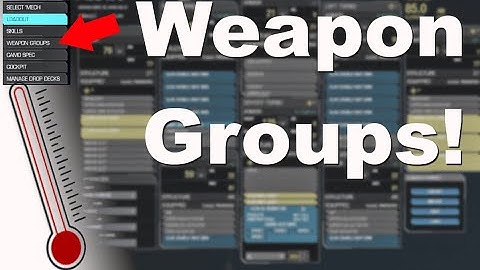 Mechwarrior Online: Set your weapon groups!
