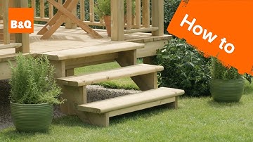 How to build a decking step