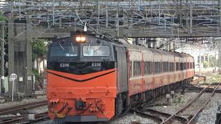 (4K) 6839次 入伍專車 E238鳴日號+11節手動摺疊門莒光號通過新竹車站