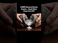 ASMR Diamond Geode Cracks Liquid Silver Flows Out 