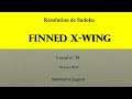 Sudoku finned xwing  tuto 28  thorie et pratique  laide dexemples