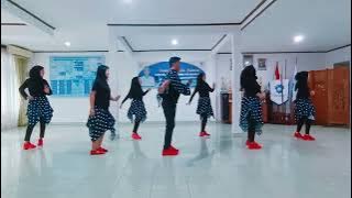 Pantun Janda Milenium - Line Dance / Demo by IIK Perumda Tirta Musi Palembang