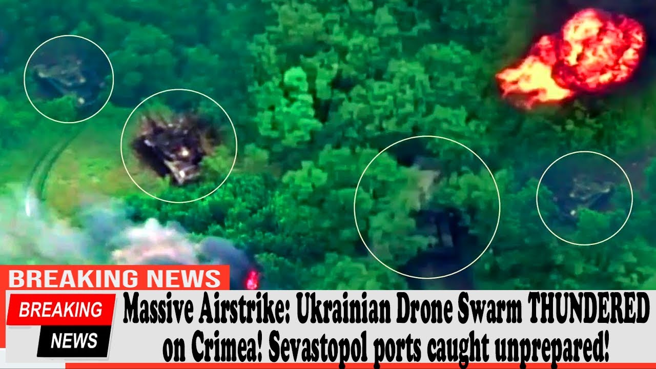 Massive Airstrike: Ukrainian Drone Swarm THUNDERED on Crimea ...