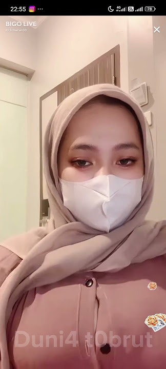 Puput Live Bigo 🍑  Gunung kebesaran kancing sampai lepas🍼🤤🥰💦 #livetiktok # livebigo #live #hijab