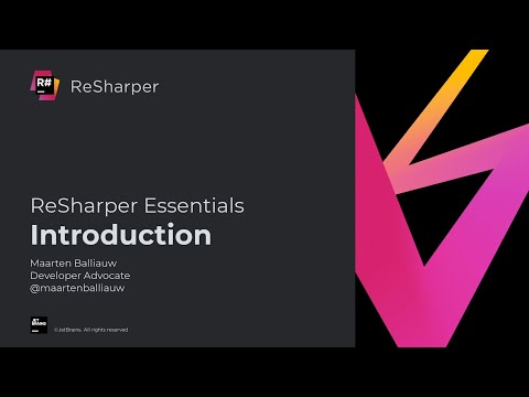 Introduction - ReSharper Essentials