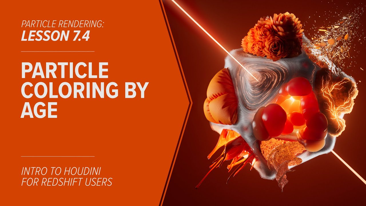 7.4 - PARTICLES - Particle Coloring by Age in Redshift & Houdini - YouTube