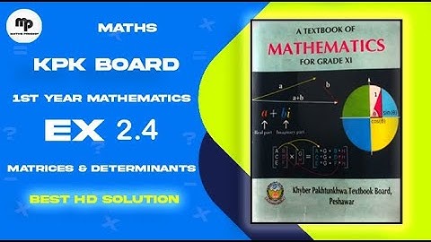 Ex-2.4 (Unit-2) | FULL EXERCISE SOLUTION | 1st year | Kpk Board, 2024 | #maths