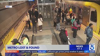 Metro lost-and-found items include blowtorch, prosthetic leg