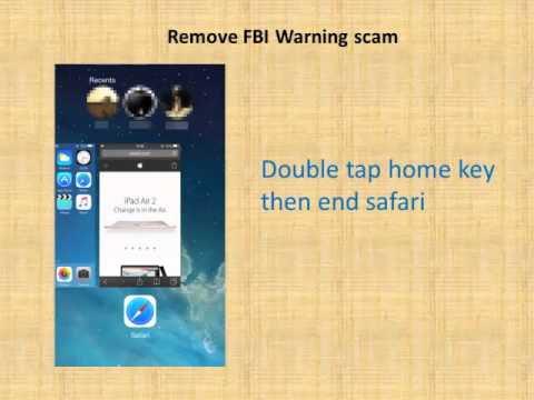 How to remove FBI warning scam on iPhone/iPad in safari - YouTube