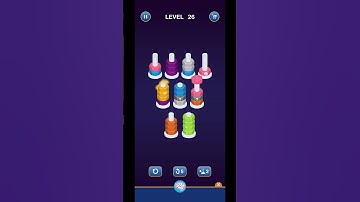 Lv 26 Nut Sort Puzzle - Color Sort/ 螺帽顏色排序/ ナットカラーソート (Guru Game)