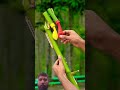 Bamboo Creation with 2 Colour Balloon Slingshot #diy #slingshots #bamboo #campaxe #bushcrafting