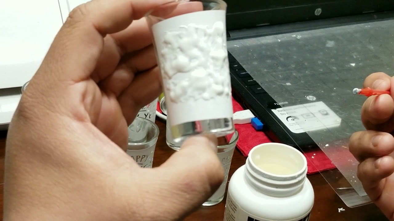 How to use armour etch on glass YouTube