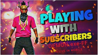 Free Fire Live 🔥 Playing With Subscribers 😁 #freefirelive #classyfreefirelive