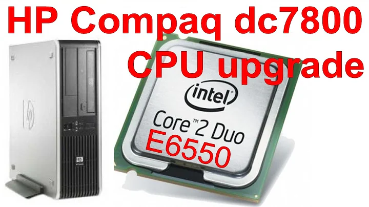 HP Compaq dc7800 CPU upgrade to Core2Duo E6550 Ep.076