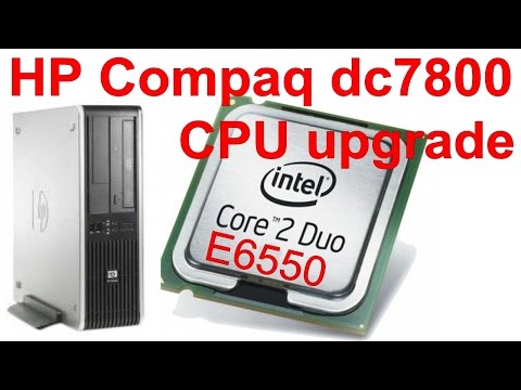 HP Compaq dc7800 CPU upgrade to Core2Duo E6550 Ep.076 - YouTube
