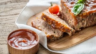 Easy meatloaf recipe with bread crumbs and ketchup