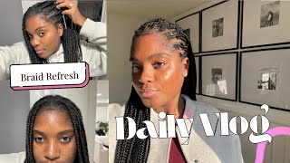 Braid Refresh | Spend the weekend with me, hair care routine