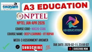 NPTEL Deep Learning - IIT Ropar Week 3 Assignment Answers | noc26-cs66