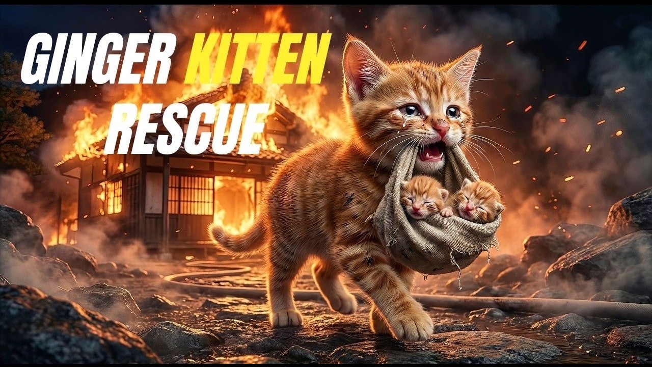 Ginger Kitten Did the Impossible and Saved His Mama Cat |  Rescue Story for Newborn Kittens