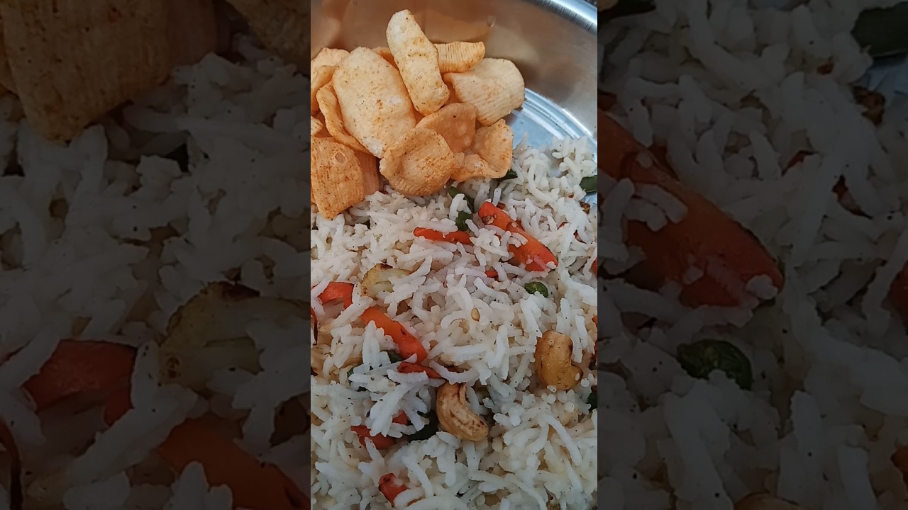 Fried rice & aloo dam combo lunch menu 