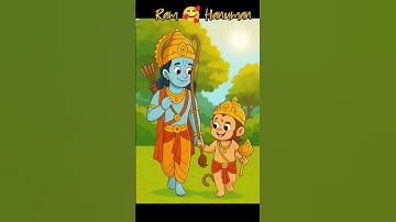 Ram ji and hanuman ji walk in garden 🏡 #hanuman #ai #story#animation