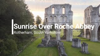 Sunrise Over The Ruins Of Roche Abbey By DJI Mavic Air 2 Drone 04/08/2020