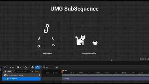 Unreal UMG Sub Sequence