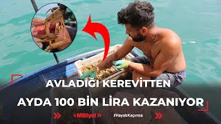 Avladığı Kerevitten Ayda 100 Bin Lira Kazanıyor