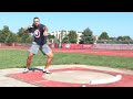 Beginner shot put spin drills