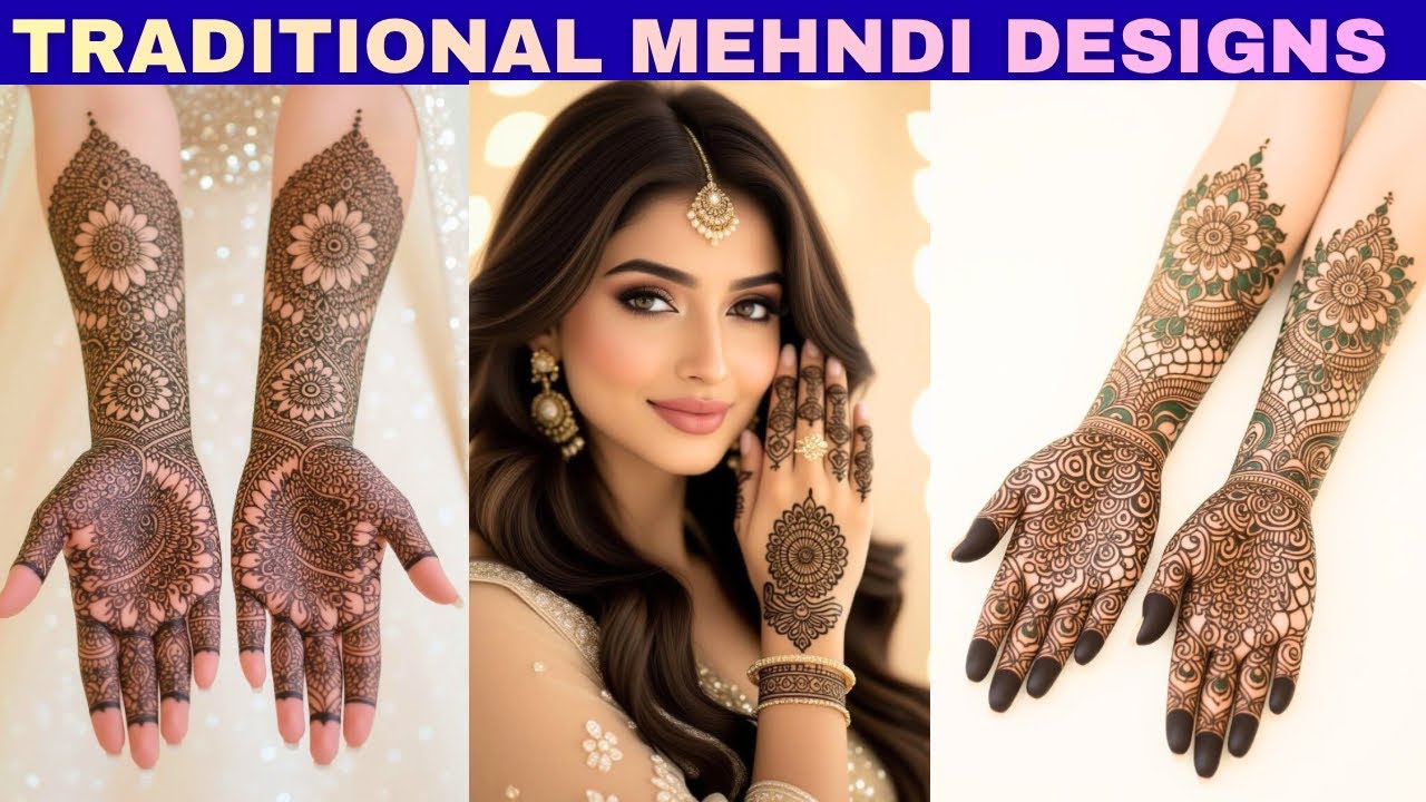 Traditional Mehndi Designs Latest Pack 114 | Full Hand Henna Mehandi |