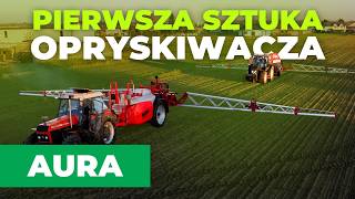 AMJ Agro AURA 27m - field sprayer demonstration in the field